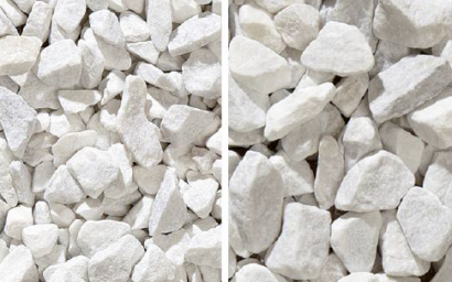 granulate de carara blanc